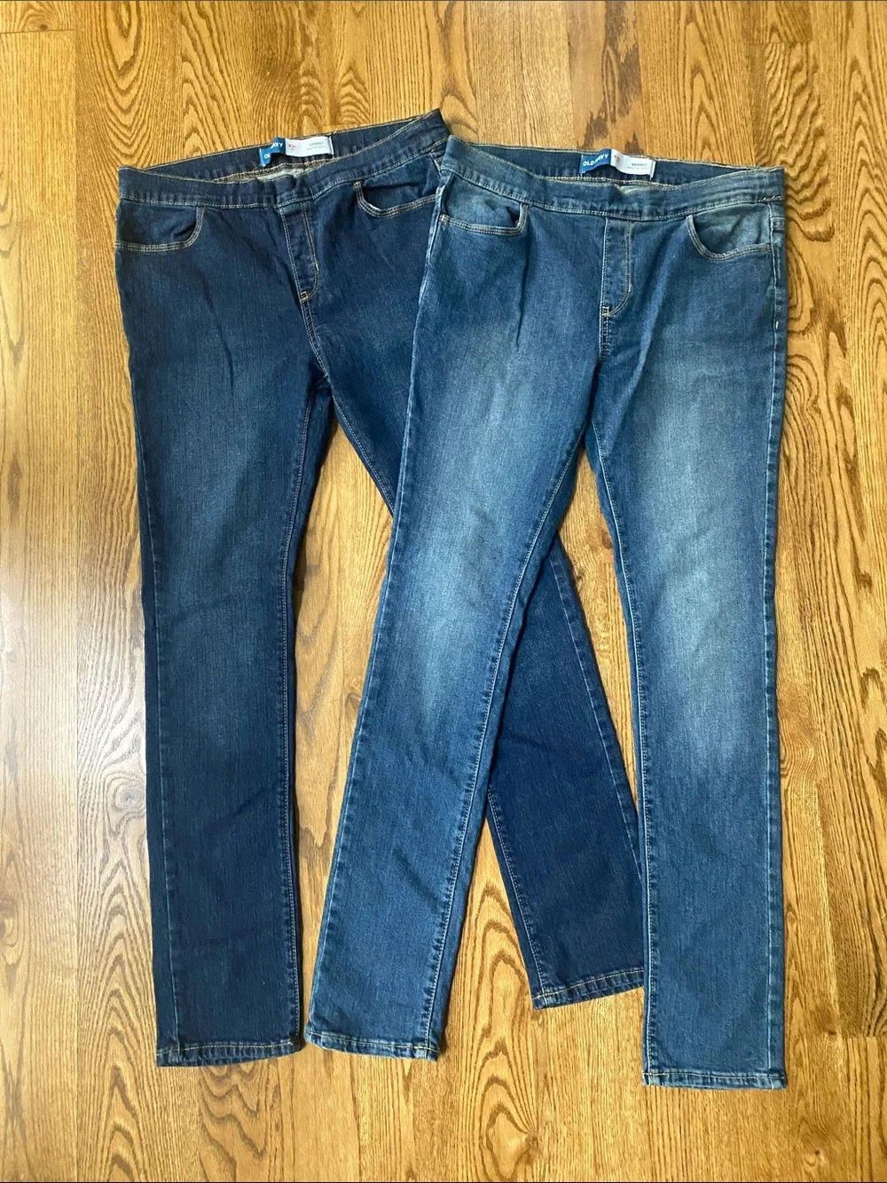 NWT bundle Old Navy (2) pair girls size 18 skinny built in tough jeans stretch